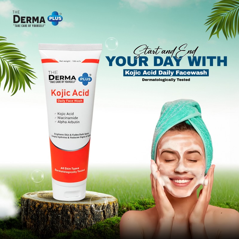 The Derma Plus Kojic Acid Daily Facewash – 100 ml